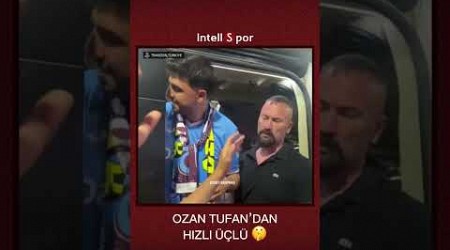 Trabzonspor&#39;un Hull City&#39;den kadrosuna kattığı Ozan Tufan, havaalanında taraftara üçlü çektirdi.