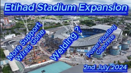 Etihad Stadium Expansion - 2nd July 2024 - Manchester City FC - Latest Progress Update #bluemoon