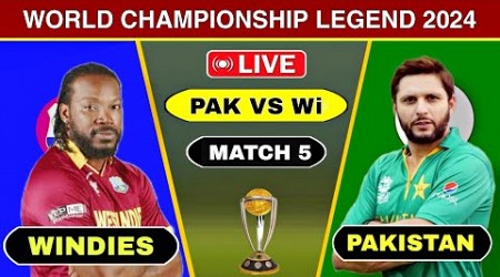 Pakistan Lagends vs Windies Lagend World Championship 2024 | Pak vs Wi Score Comentary