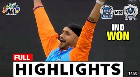 India Vs England, 1st Match 2024 | Full Highlights |World Championship of Legends