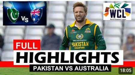 Pakistan vs Australia |Match 2| World Champion League 2024||Full Highlights in HD