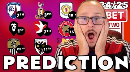 MY *UPDATED* 24/25 LEAGUE TWO PREDICTIONS