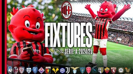 AC Milan&#39;s Serie A 2024/25 fixture list: Embark on the Rossoneri&#39;s journey