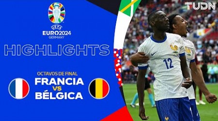 HIGHLIGHTS - Francia vs Bélgica | UEFA EURO 2024 - 8vos | TUDN