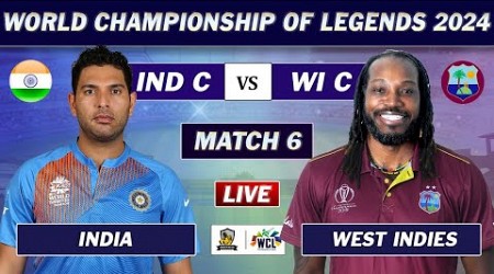 INDIA vs WEST INDIES MATCH 6 LIVE SCORES | IND vs WI LIVE | WORLD CHAMPIONSHIP OF LEGENDS