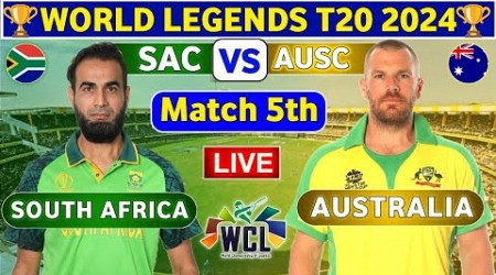 Australia Champions vs South Africa Champions, 5th Match | AUSC vs SAC 5th Live Score &amp; Commentary