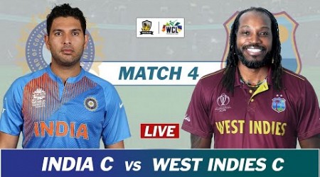 INDIA vs WEST INDIES LIVE COMMENTARY | IND vs WI MATCH 4 LIVE | WORLD CHAMPIONSHIP OF LEGEND