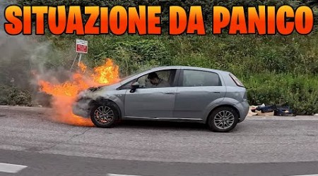 COSA VUOL DIRE GUIDARE A NAPOLI CON UNA YAMAHA R1M UNA MACCHINA PRENDE FUOCO IN TANGENZIALE EP 67