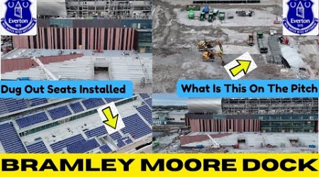 NEW Everton FC Stadium Bramley Moore Dock (Dugout Seat&#39;s Installed!!!)