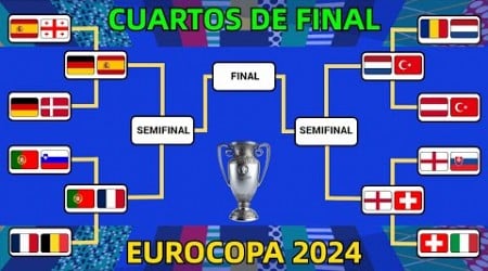 ASÍ se JUGARÁN los CUARTOS DE FINAL en la EUROCOPA 2024