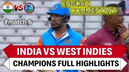 Full Highlights - India vs West Indies _ World Championship of Legends 2024