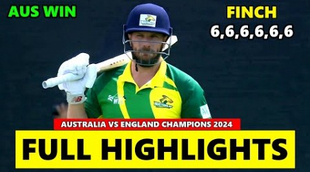 AUSTRALIA VS ENGLAND WORLD CHAMPIONS LEAGUE HIGHLIGHTS 2024 | AUS VS ENG