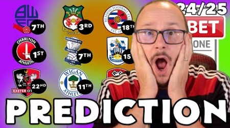 MY *UPDATED* 24/25 LEAGUE ONE PREDICTIONS