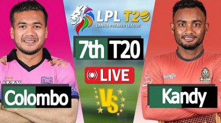 LPL LIVE | Live cricket match today | lpl sri lanka 2024 | Colombo vs Kandy Score 7th Match