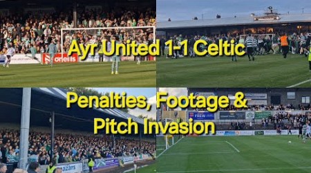 Ayr United 1-1 Celtic / Penalties, Footage &amp; Pitch Invasion / Pre Season Friendly