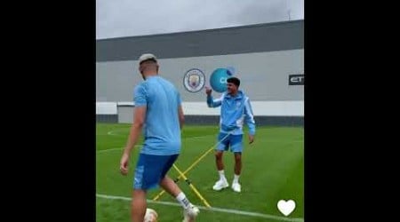 Manchester city players training.#mancity #football #shortvideo