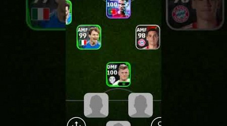 Right foot Squad || in efootball 24 mobile|| Formation 4-1-2-3 || #efootball2024 #shorts #trend