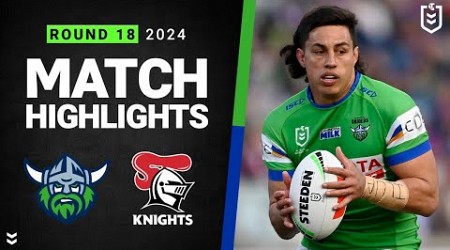 NRL 2024 | Raiders v Knights | Match Highlights