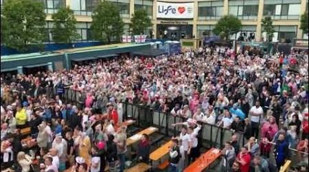 England fans in Newcastle go CRAZY during penalty shootout win over Switzerland at Euro 2024