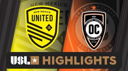 7.3.2024 | New Mexico United vs. Orange County SC - Game Highlights