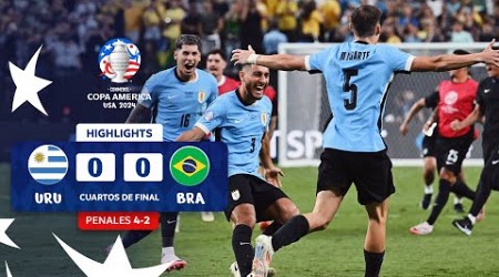 URUGUAY (4) 0-0 (2) BRASIL | HIGHLIGHTS | CONMEBOL COPA AMÉRICA USA 2024™