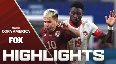 Venezuela vs. Canada Highlights | 2024 Copa América | Quarterfinals