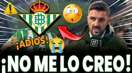 ⚽ ¡URGENTE! ¡CRACK DEL BETIS PUEDE IR A ITALIA! ULTIMAS NOTICIAS DEL REAL BETIS