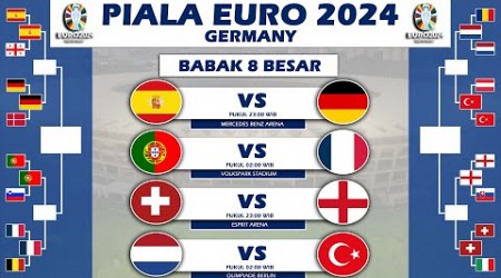 Jadwal Perempat Final Piala Euro 2024 - Babak 8 Besar Euro 2024