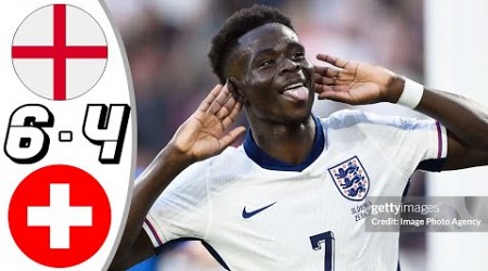 England vs Switzerland 1-1 Pen 5-3- All Goals &amp; Highlights - Euro 2024 Saka Goal