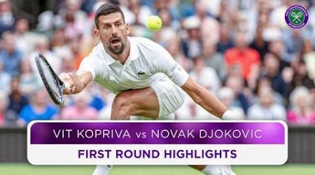 Seven-time Champ overcomes knee injury | Vit Kopriva vs Novak Djokovic | Highlights | Wimbledon 2024