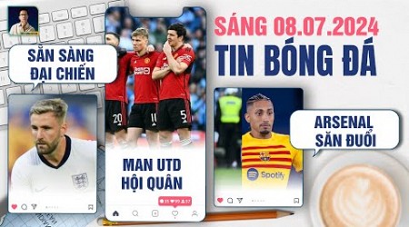 TIN BÓNG ĐÁ 9/7: LUKE SHAW SẴN SÀNG ĐẠI CHIẾN, MAN UTD HỘI QUÂN TRỞ LẠI, ARSENAL SĂN ĐUỔI RAPHINHA