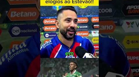 craque reconhece craque Everton Ribeiro falando do garoto Estevão. #palmeiras #brasileirão2024