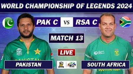 PAKISTAN vs SOUTH AFRICA MATCH 13 LIVE SCORES | PAK vs SA LIVE | WORLD CHAMPIONSHIP OF LEGENDS