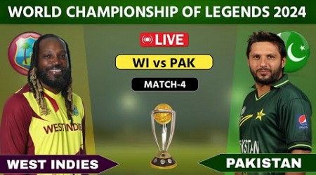 Live: Pakistan Champions vs West Indies Champions | PAKC vs WIC Live | World Legends Championship