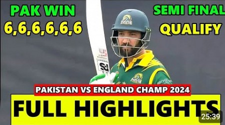 Pakistan Vs England World Champions League Highlights 2024 | Pak Vs Eng