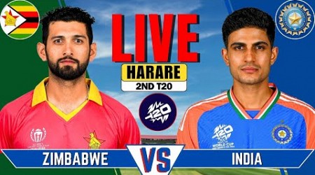 IND vs ZIM Live Match | Live Score &amp; Commentary | INDIA vs ZIMBABWE 2nd T20 Match Live