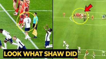 Luke Shaw&#39;s classy reaction after not celebrating with England teammates to console Swiss players