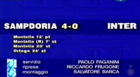 Sampdoria-Inter 4:0, 1998/99 - Domenica Sportiva (dimissioni di Mircea Lucescu)