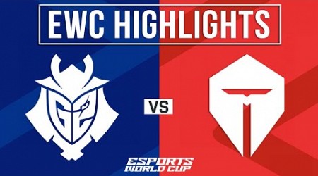 G2 vs TES Highlights ALL GAMES | EWC 2024 Semifinals | G2 Esports vs TOP Esports