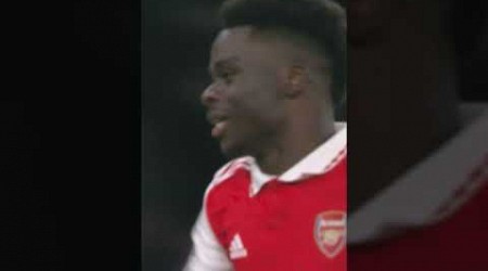 SAKA CUTS IN, LEFT FOOT, GOAL! VS MANCHESTER UNITED 