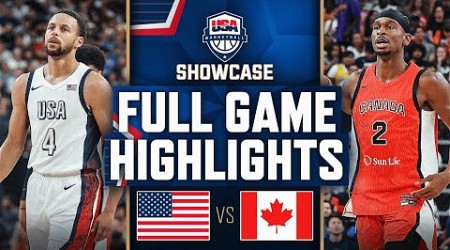 CANADA vs USA | USAB SHOWCASE | FULL GAME HIGHLIGHTS | July 10, 2024