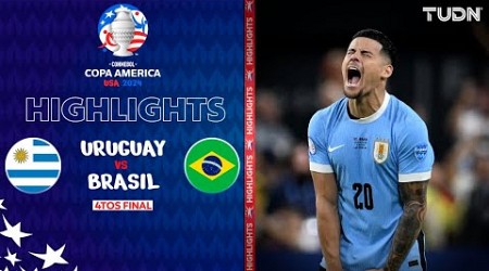 HIGHLIGHTS - Uruguay vs Brasil | Copa América 2024 - 4tos | TUDN