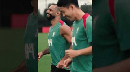 Salah and Endo in preseason training 