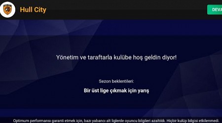 WSC!!! Acun Ilıcalı bana Hull City i devretti!!!!!! Hedef Şampiyonlar Ligi Kupası Bölüm #1 !!!