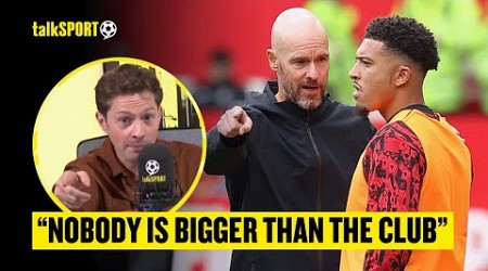 Rory Jennings SLAMS Jadon Sancho For DISRESPECTING Man United And Erik Ten Hag 