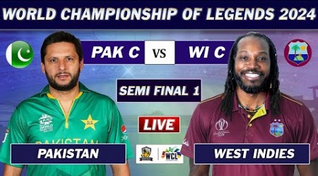 PAKISTAN vs WEST INDIES SEMI FINAL LIVE SCORES | PAK vs WI LIVE | WORLD CHAMPIONSHIP OF LEGENDS | 4