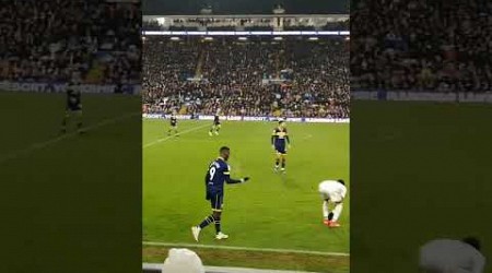 Leeds United Dan James on the recieving end of another useless referee at Elland Road. #leedsunited