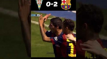 Cordoba vs Barcelona - neymar suarez and messi show #barcelona #messi #shorts #neymar #football