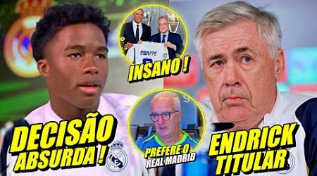 OLHA ISSO ! ENDRICK CHOCA O REAL MADRID COM DECISÃO ! SELEÇÃO ESTAVA FORA DOS PLANOS E MAIS