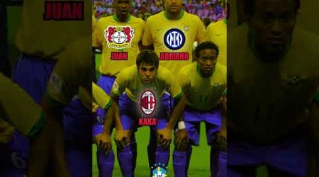 BRAZIL SQUAD TEAM WORLD CUP 2006 (ronaldo, ronaldinho, kaka adriano) #bintangbola